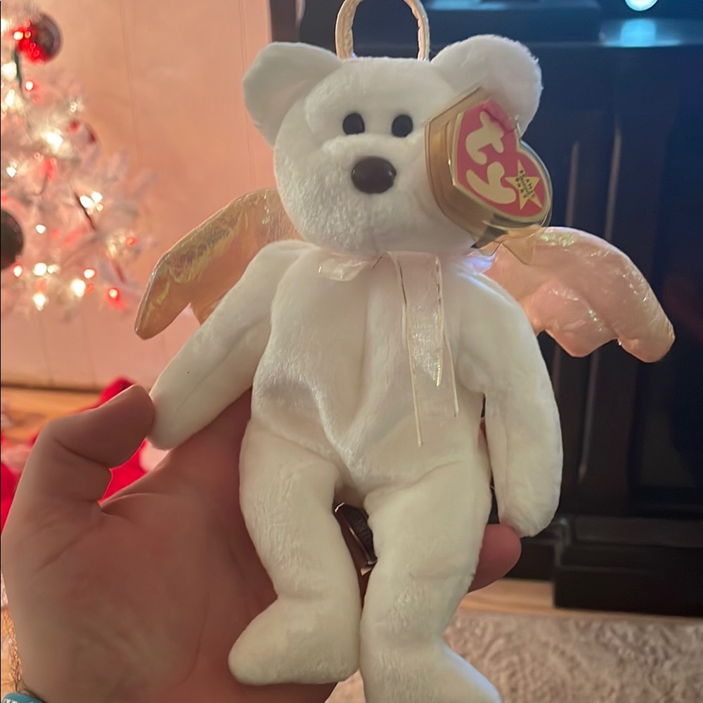 Ty Beanie Baby Angel Bear